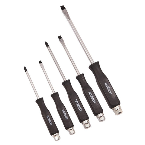 AMTECH-5pc Go-Thru Screwdriver Set