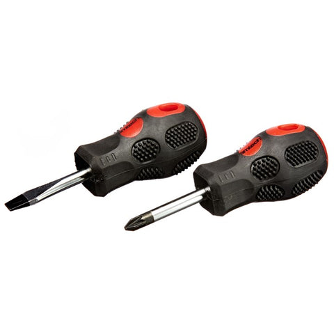 AMTECH-2pc Stubby Screwdriver Set