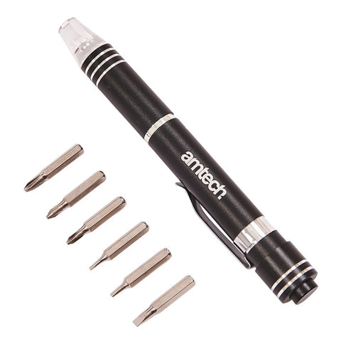 AMTECH-6-In-1 LED Precision Screwdriver