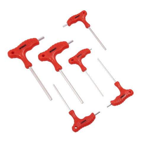 AMTECH-6pc T-Handle Hex Key Set