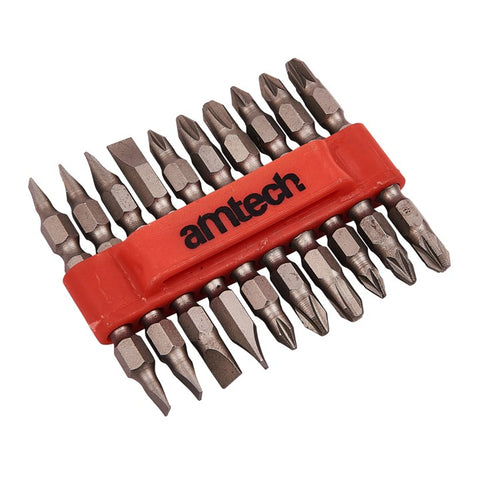 AMTECH-10pc Double Ended Power Bit Set