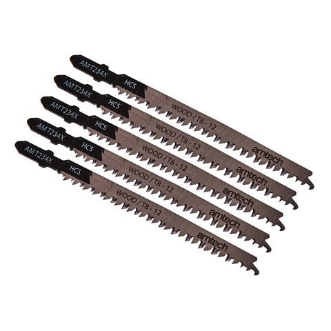 AMTECH-5pc Wood Jigsaw Blade Set (AMT234 X)