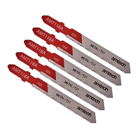 AMTECH-5pc Metal Jigsaw Blade Set (AMT118A)