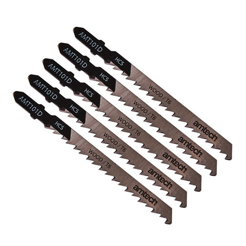 AMTECH-5pc Wood Jigsaw Blade Set (AMT101D)