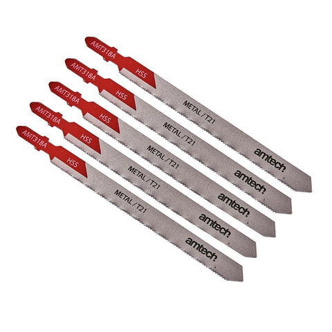 AMTECH-5pc Metal Jigsaw Blade Set (AMT318A)