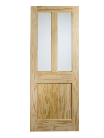 Malton External Clear Pine Door (Dowelled) with Flemish Glass -