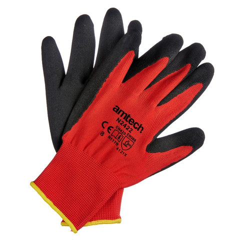 AMTECH-Nitrile Performance Work Gloves Medium (Size: 8)
