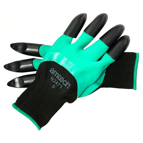 AMTECH-Garden Gloves With Claws Large (Size:9)
