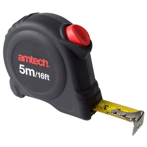 AMTECH-5M X 19mm Self Locking Measuring Tape