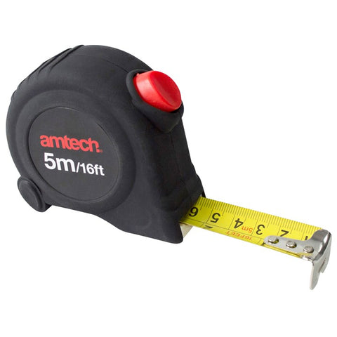 AMTECH-5M X 25mm Self Locking Measuring Tape