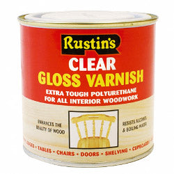 Rustins-Polyurethane Gloss Varnish 250ml
