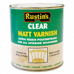 Rustins-Polyurethane Matt Varnish 500ml