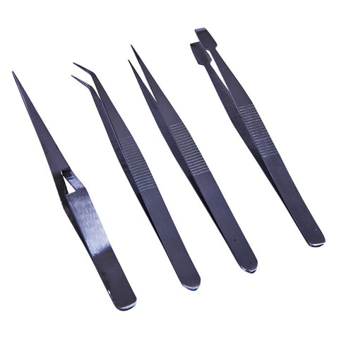 AMTECH-4pc Tweezers Set