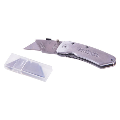 AMTECH-Foldback Utility Knife - Stainless Steel