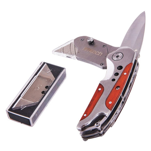 AMTECH-2-In-1 Tradesman Knife With 5 Blades