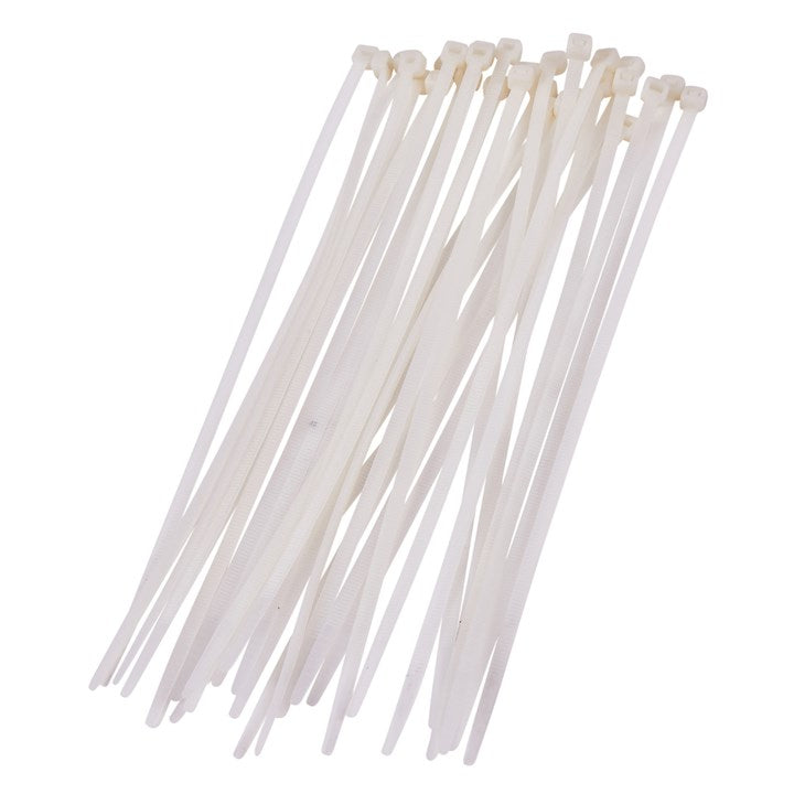 AMTECH-30pc (4.8 X 250mm) Cable Tie - White