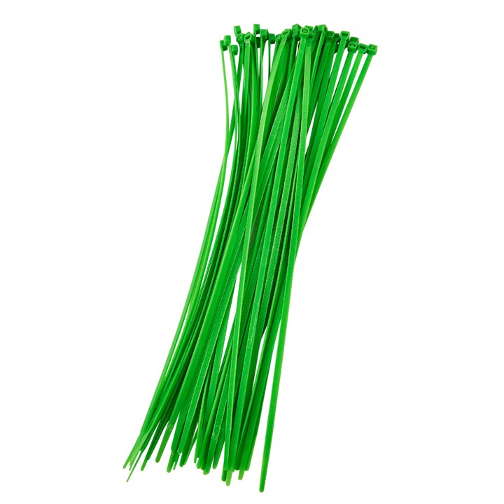 AMTECH-40pc (4.8 X 380mm) Cable Tie - Green