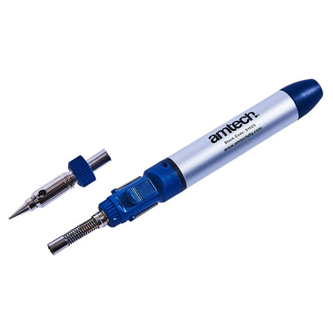 AMTECH-Gas Soldering Iron With Pencil & Torch Tips