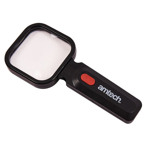 AMTECH-Flexible Head Magnifier Glass With 4 LED