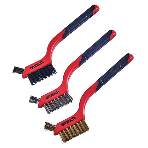 AMTECH-3pc 2-In-1 Brush Set