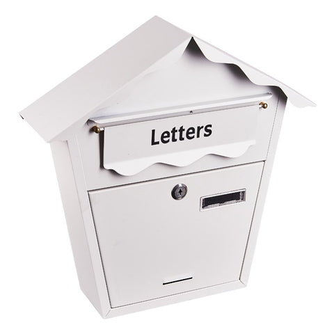 AMTECH-Post Box - White
