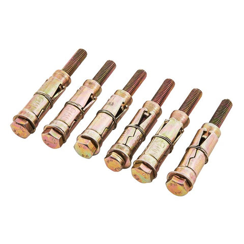 AMTECH-6pc M8 X 75mm Expansion Bolts