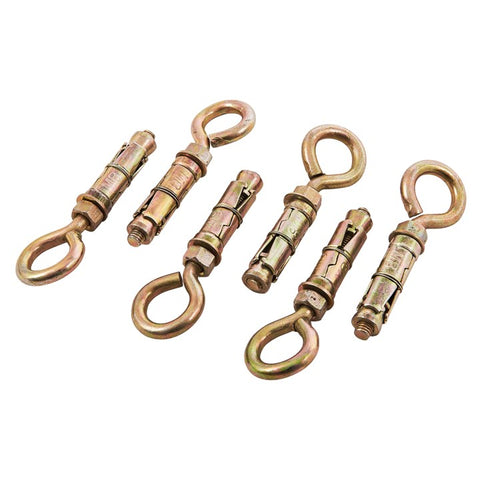 AMTECH-6pc 8mm Closed Hook Bolts