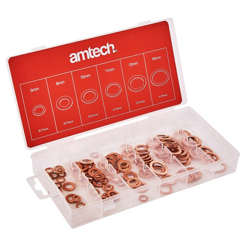AMTECH-110pc Copper Washers Set