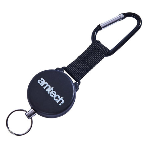AMTECH-Recoil Keyring With Carabiner