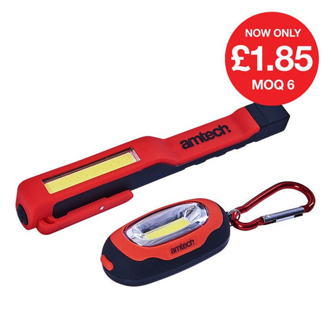 AMTECH-3W COB LED Penlight With 1W Carabiner Light