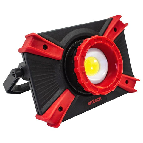 AMTECH-10W COB USB rechargeable worklight with power bank