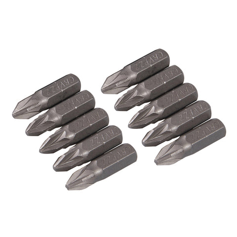 Silverline-Pozidriv Cr-V Screwdriver Bits 10pk