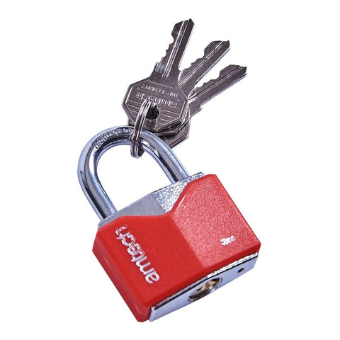 AMTECH-40mm Rhombic Chrome Plated Iron Padlock