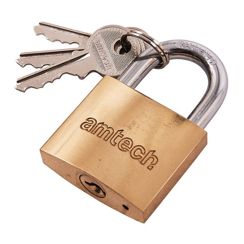 AMTECH-38mm Brass Padlock