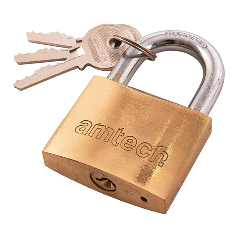 AMTECH-50mm Brass Padlock
