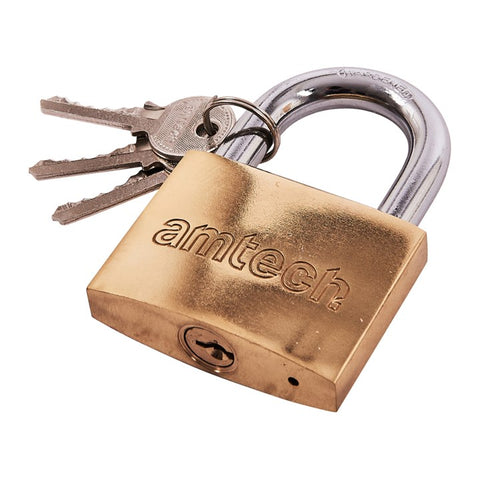 AMTECH-63mm Brass Padlock