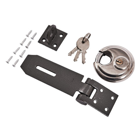 AMTECH-70mm Disc Padlock With Hasp