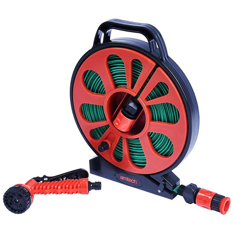 AMTECH-50Ft Flat Hose On Reel