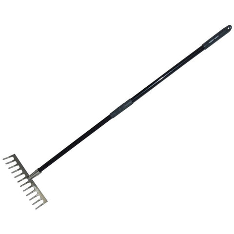 AMTECH-12 Tooth  Soil Rake - Stainless Steel