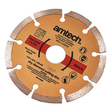 AMTECH-115mm Diamond Cutting Disc