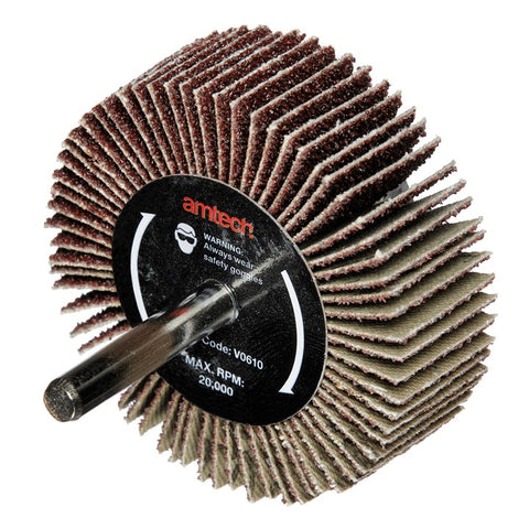 AMTECH-60 x 20 mm Abrasive Flap Wheel (Grit 60)