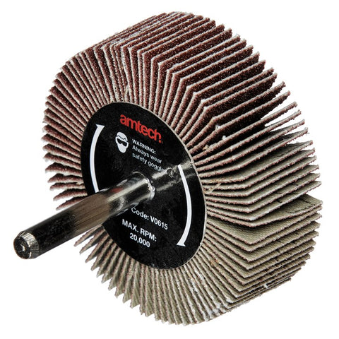 AMTECH-60 x 20mm Abrasive Flap Wheel (Grit 120)