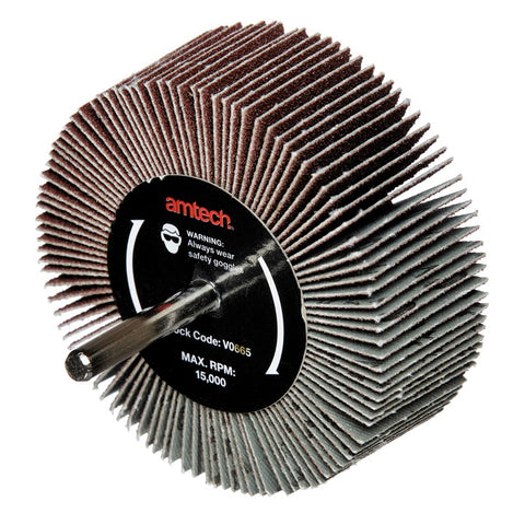 AMTECH-80 x 30mm Abrasive Flap Wheel (Grit 120)