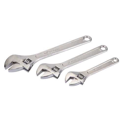 Silverline-Adjustable Wrench Set 3pce