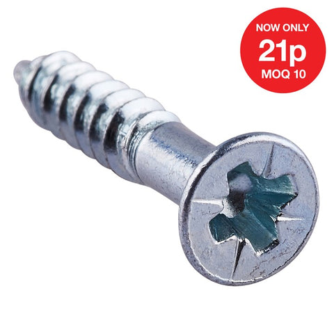 AMTECH-3.5mm X 20mm Pz Countersunk Wood Screws (40pc)