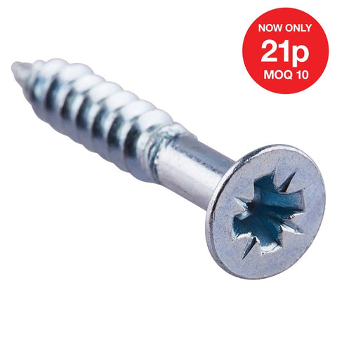 AMTECH-4mm X 25mm Pz Countersunk Wood Screws (26pc)