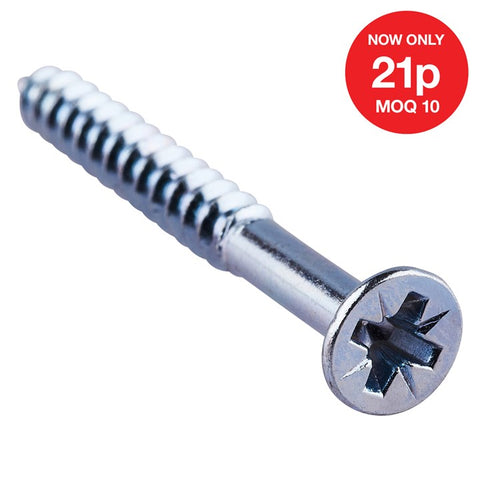AMTECH-4mm X 38mm Pz Countersunk Wood Screws (14pc)