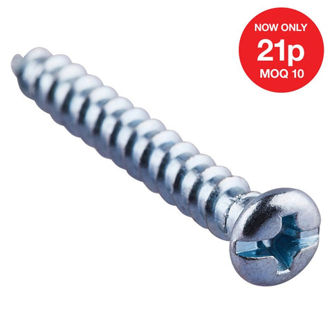 AMTECH-4mm X 30mm   Self Tapping Screw (22pc)
