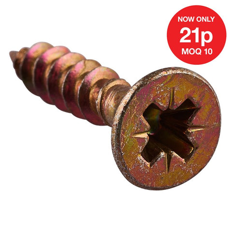 AMTECH-4mm X 20mm Chipboard Screw (18pc)