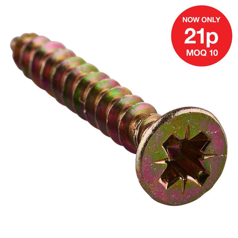 AMTECH-4mm X 30mm Chipboard Screw (14pc)